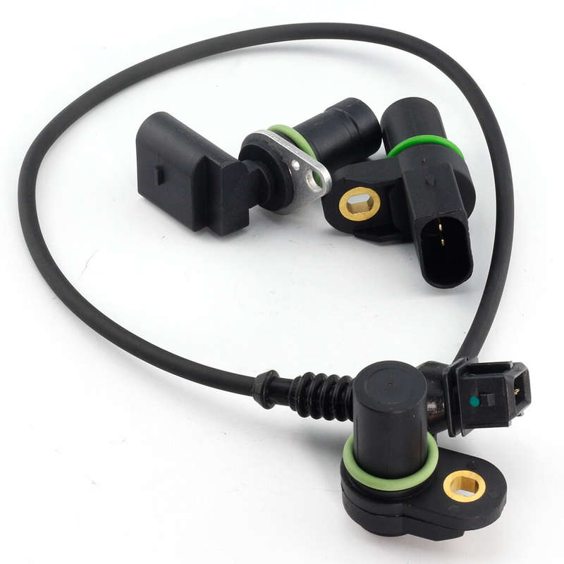 3pcs Intake + Exhaust Cam Camshaft + Crank Position Sensor for BMW E46 E39 X3 X5