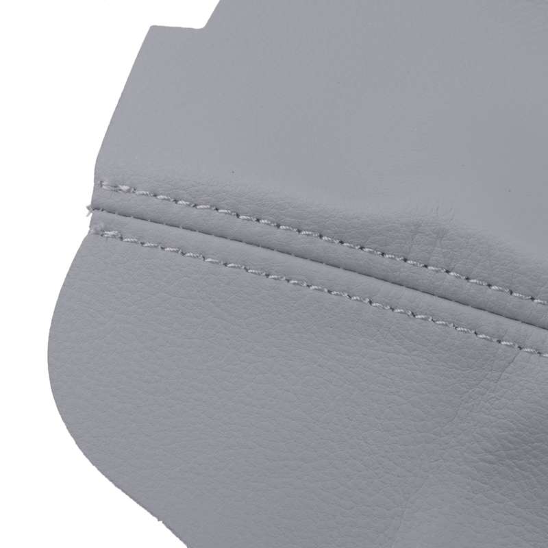 Grey Leather Center Console Lid Armrest Cover Fit For Acura TSX 2009-2014