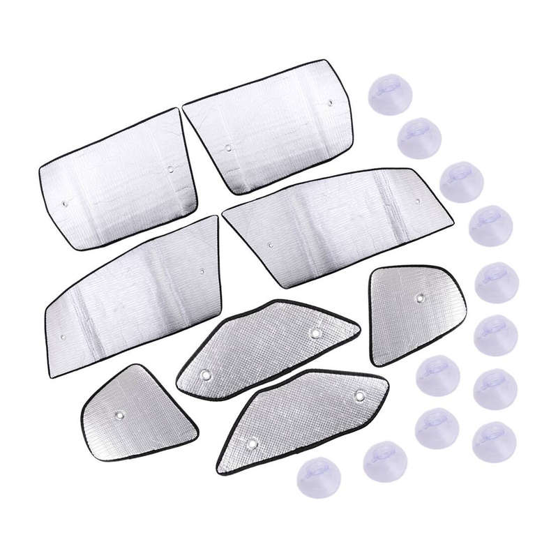Side Window Silver Privacy Sunshade 4Pcs Fit for Honda Fit Hatchback 08-13