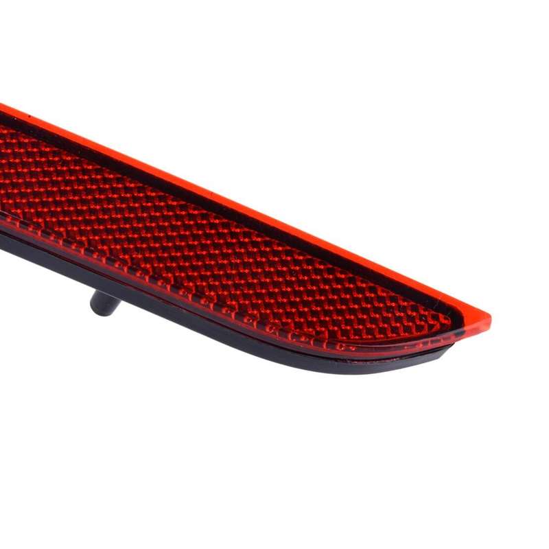1pcs Red Rear Bumper Reflector Lens Diffuser Fit For Ford Mustang 2015-2017