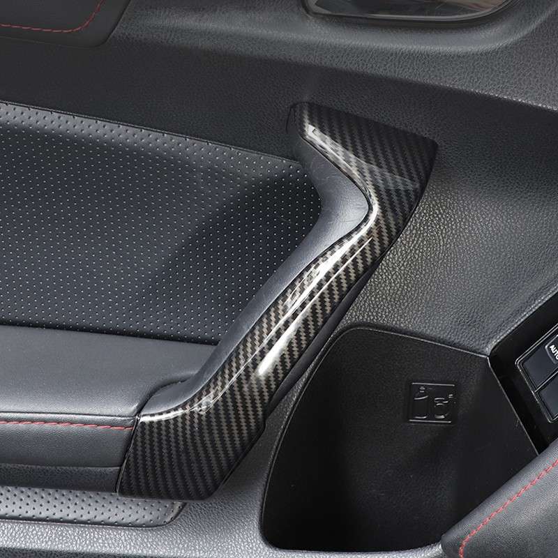 Carbon Fiber ABS Inner Door Handle Grip Cover Fit For Scion FR-S Subaru BRZ