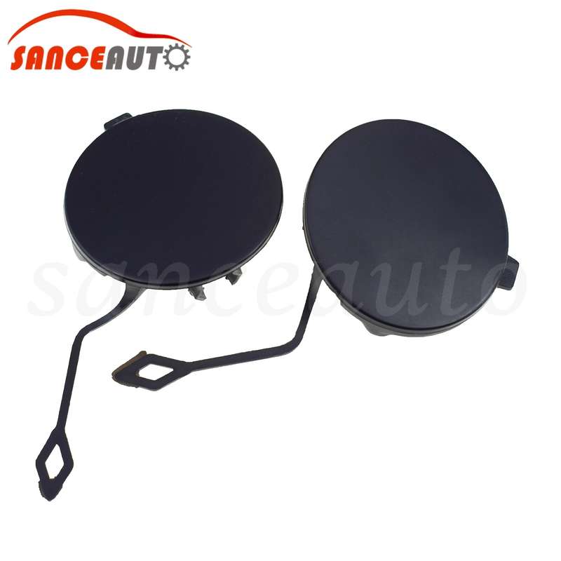 For VW Touareg 11-14 Rear Bumper Tow Hook Eye Cover Cap 7P6807449A 7P6807450A