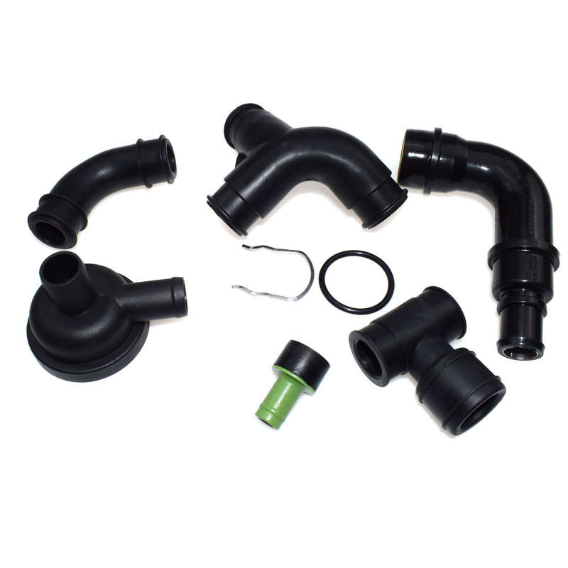 New PCV Crankcase Vent Valve & Breather Hose Kit For Audi A4 Quattro VW Passat
