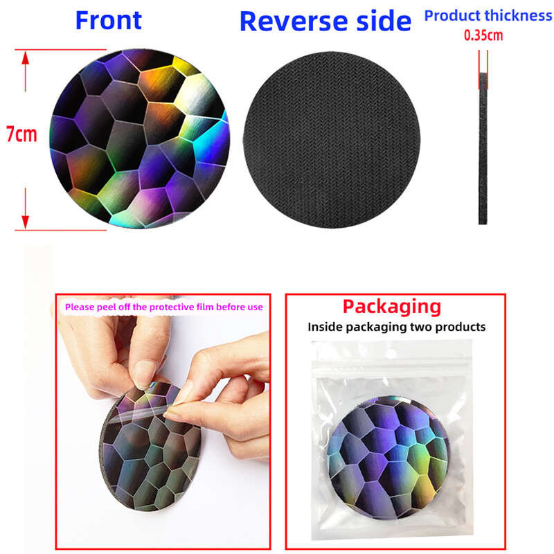 Holographic Cup Holder Insert Coasters Pads Mats Universal