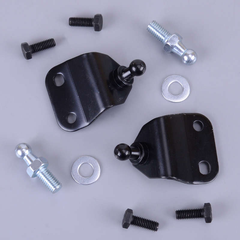 Car Bonnet Boot Hood Gas Struts End Brackets Black Fitting 10mm Universal