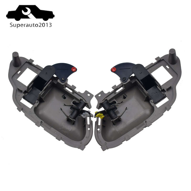 2X New Left & Right Side Interior Door Handle Gray For Chevy GMC Tahoe Suburban
