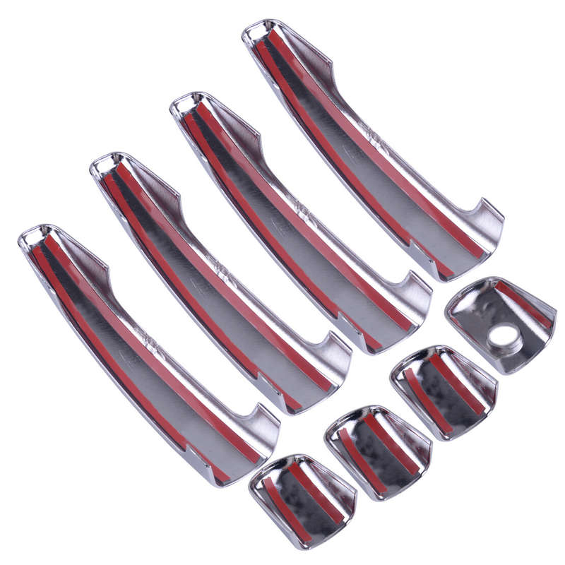 Car Door Handle Cover Frame Fit For Peugeot 308 407 408 3008 Citroen C4 Durable