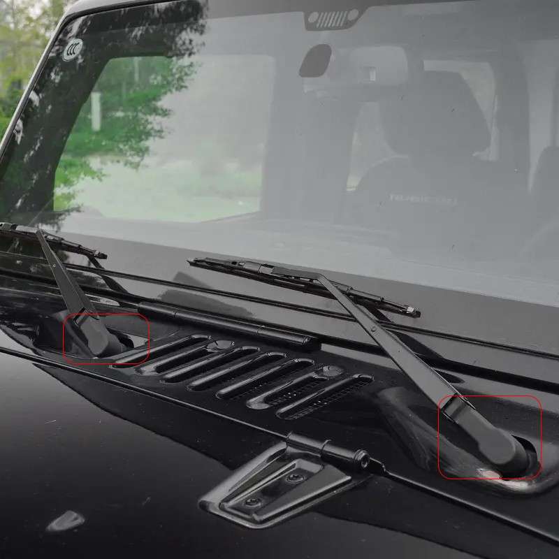 Front Windshield Wiper Arm Cover # 68002391AA Fit For 2007-18 Jeep JK Wrangler