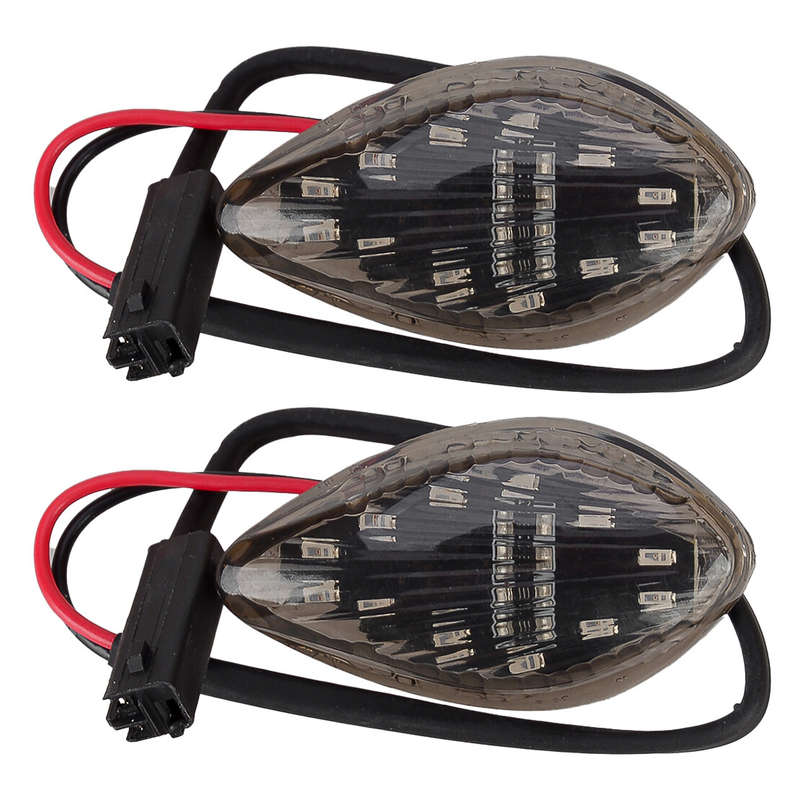 Pair Black Lens Turn Signal Marker Light Lamp fit for Honda Grom 125 13-2019
