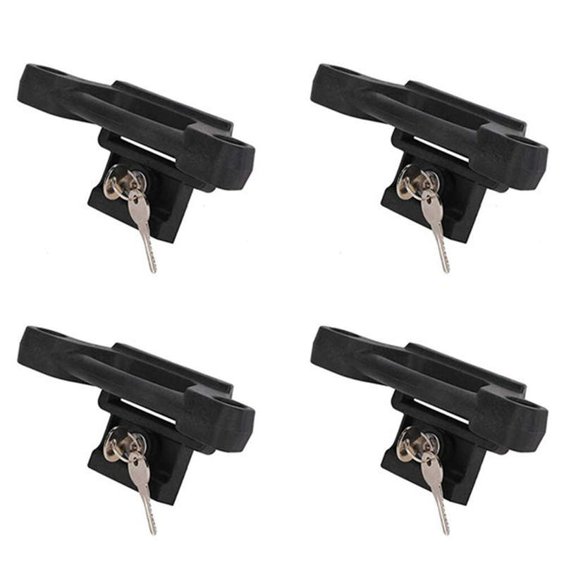 4× For Ford F-150 15-20 Box Tie Down Truck Bed Cleats Locking Set HL3Z99000A64A