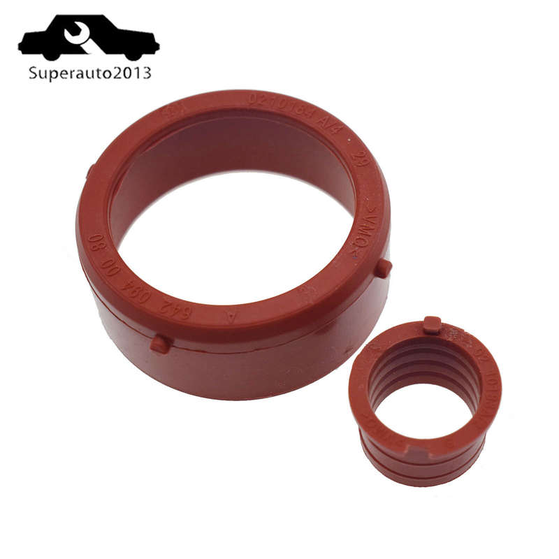 2PCS Engine Breather Seal & Turbo Intake Seal For Mercedes-Benz OM642 6420940080