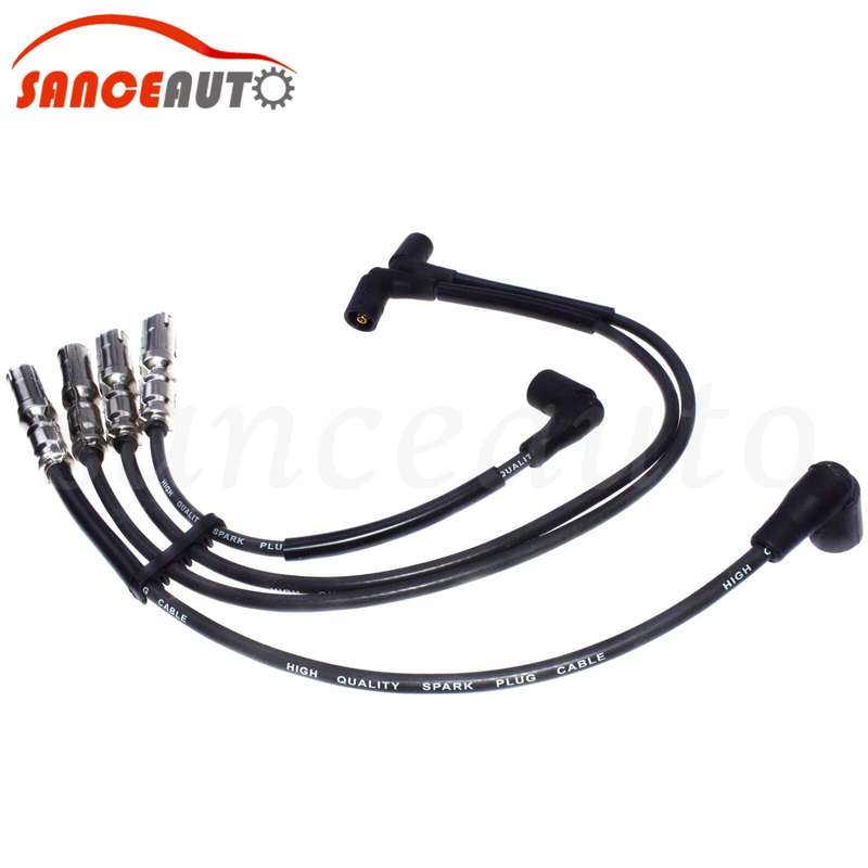 New Spark Plug Wire Set For VW Beetle Bora Golf GTI Jetta 2.0L SOHC 27588 144054