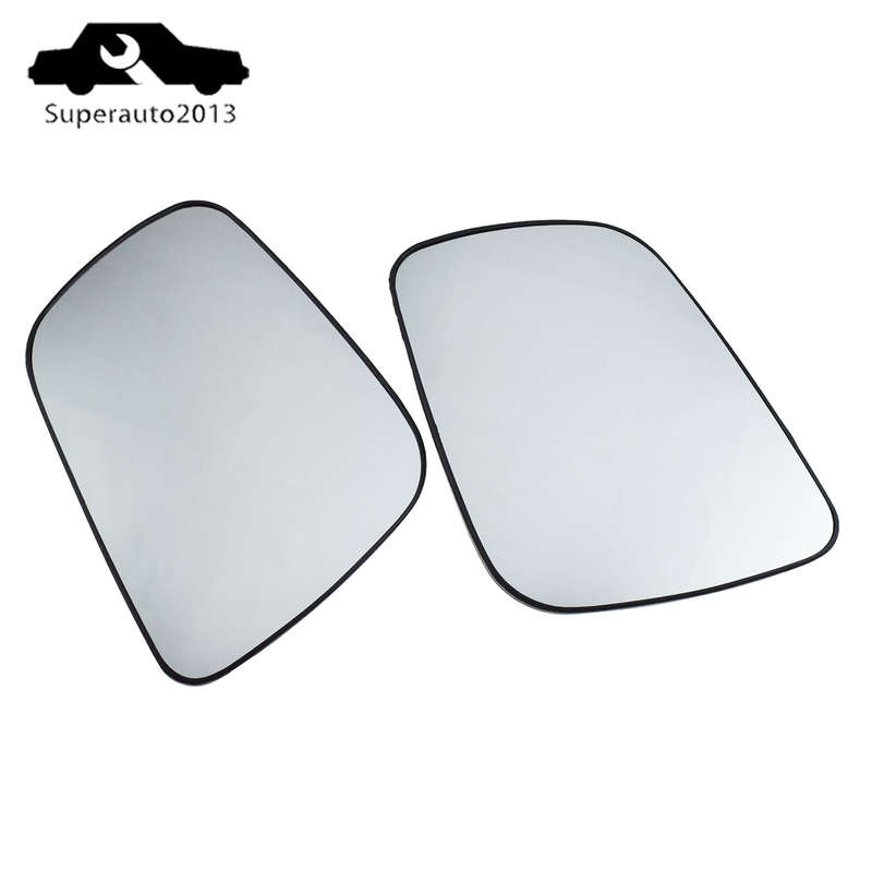 Pair Left & Right Side Door Mirror Glass Heated For Mitsubishi Lancer 2008-2014