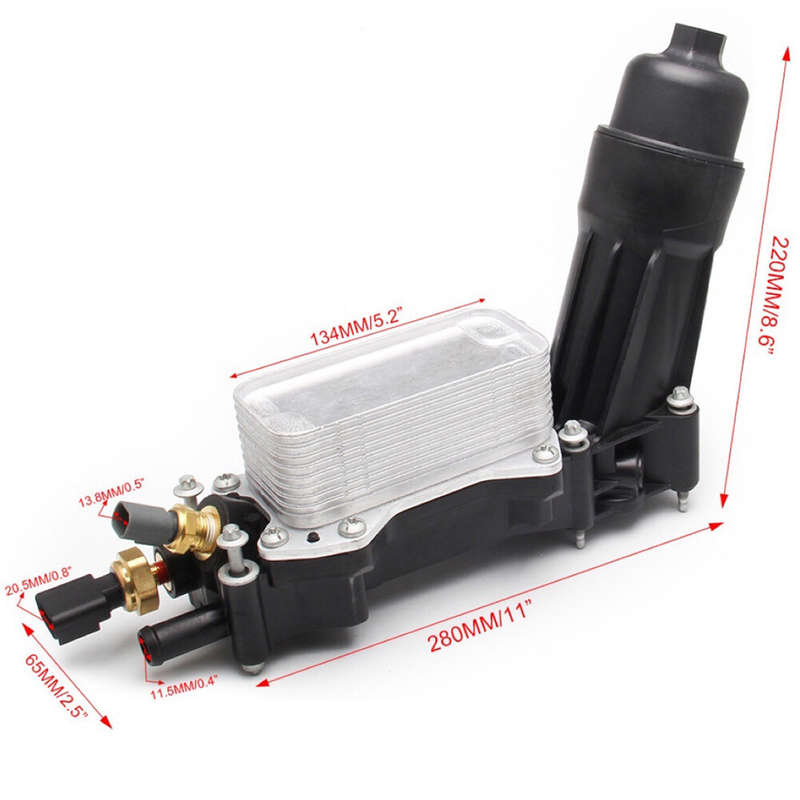 5184294AE For 11-13 Jeep Dodge Chrysler 3.6L Engine Oil Cooler Filter Housing