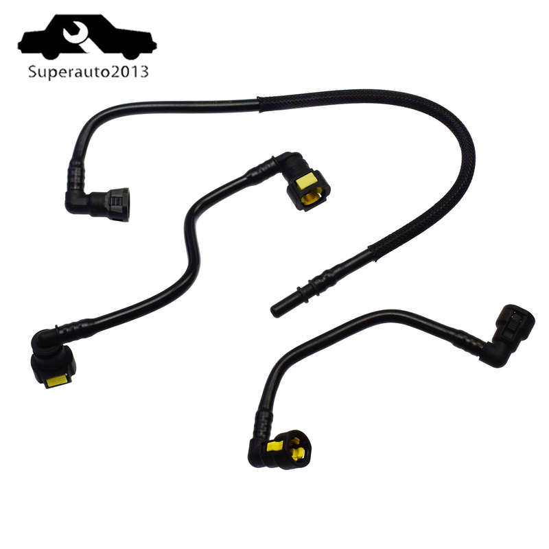 3PCS Fuel Filter Fuel Hose Lines For Mercedes W163 ML320 ML430 ML55 1998-2005