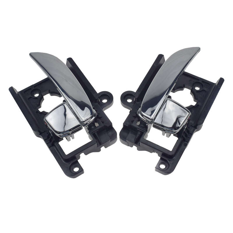 2pcs Left Right Interior Door Handle For 2007-2010 Hyundai Elantra Sedan Chrome