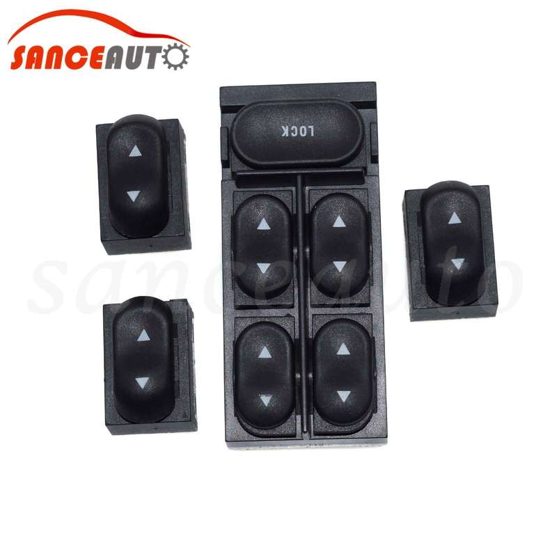 1 Main+3 Single Power Window Switch For Ford Mustang 94-04 F4ZZ14529A F4ZZ14529B