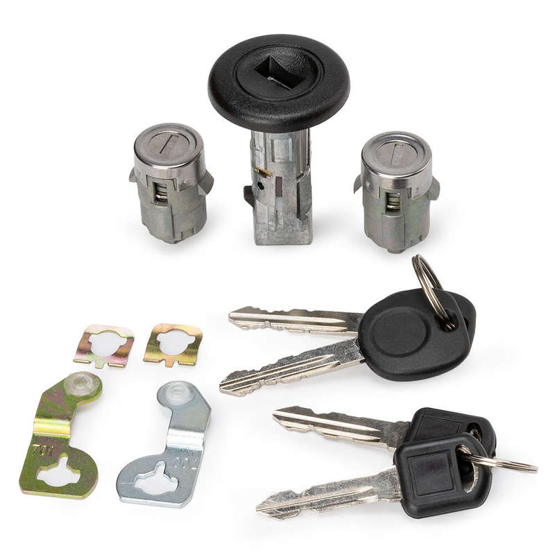 For Ignition & Switch Front Door Lock Cylinders with 2 Keys Chevrolet GMC H2