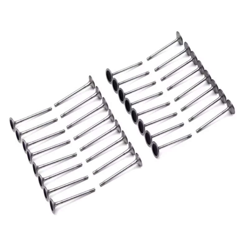 32Pcs Intake & Exhaust Valves For BMW 550i 750i X5 X6 F01 F02 F07 F10 E70 E71