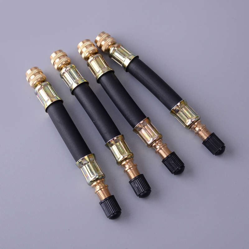 4Pcs 105mm Dual Tire Valve Extension Adapter Stem Fit For Truck Trailer Wheel pt
