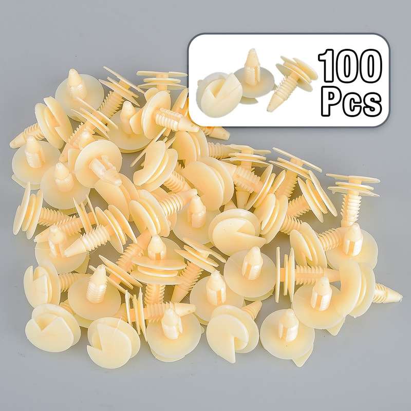 100Pc Door Trim Panel Retainer Nylon Clip Fit For GM 3065575 1978-2023 Auveco cv