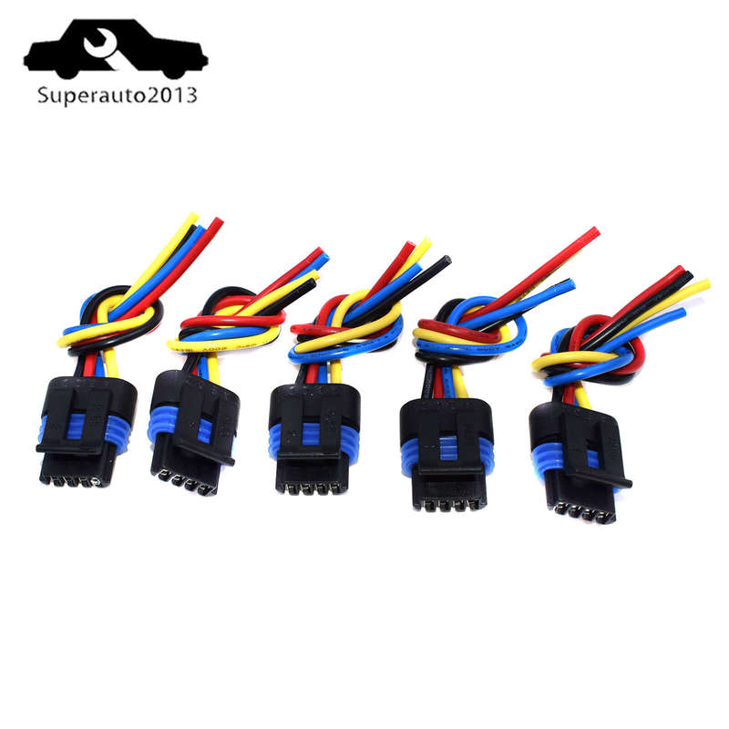 5PCS New 4 Way IAC Flat Idle Air Control Valve Connector For 1992-04 GM 88862215