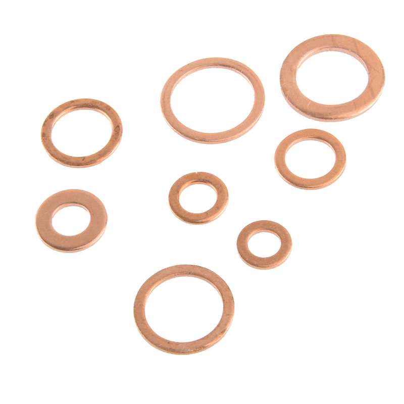 200pcs Diesel Injector Copper Seal Washer Installation Kit for Car Machinery etc
