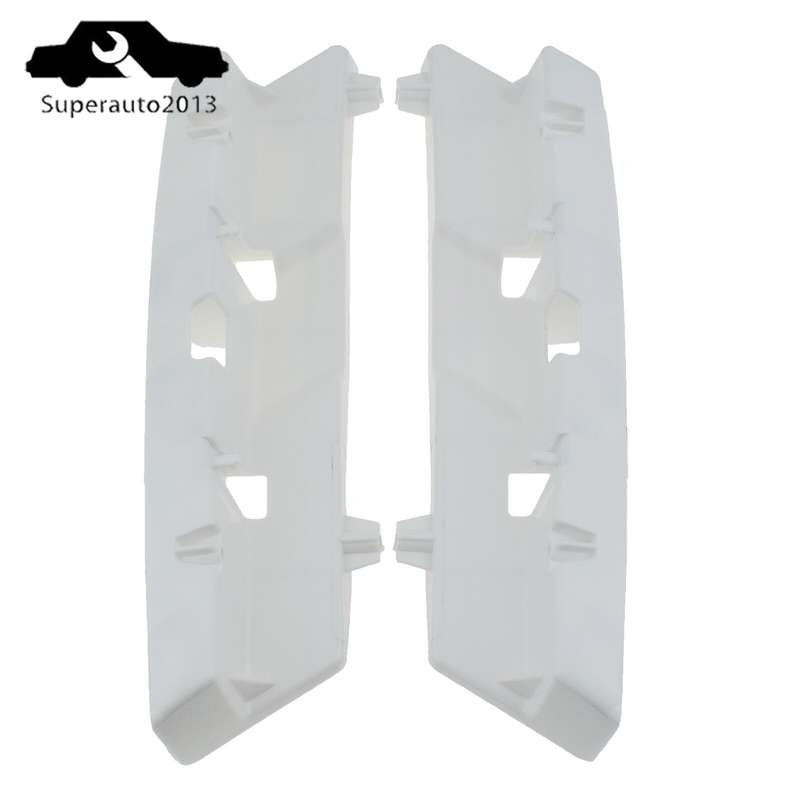 Front Left & Right Bumper Bracket Cover Retainer White For 2014-2016 Lexus IS350