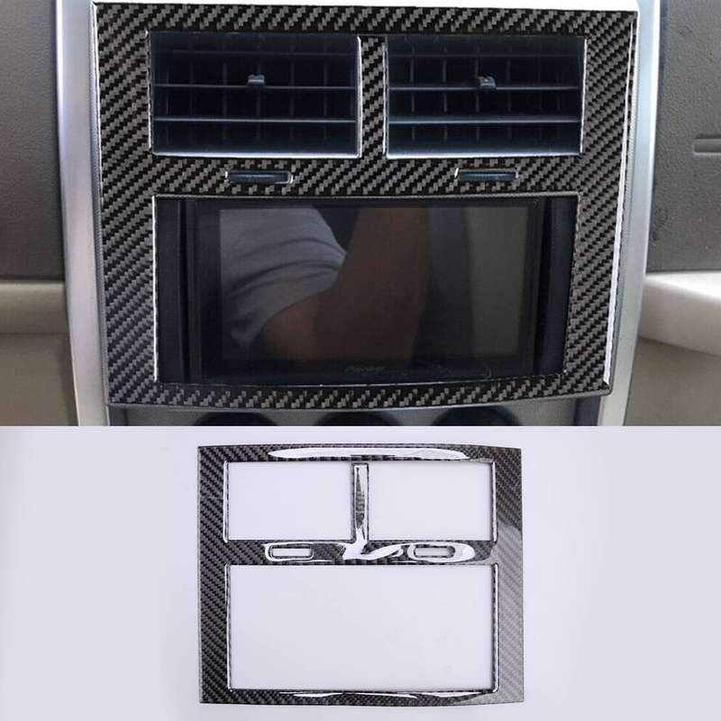 Carbon Fiber Center Console Air Vent Panel Cover Fit for Jeep Liberty 2008-2012