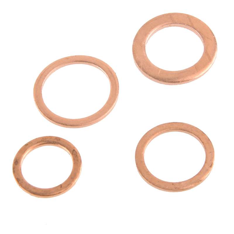 200pcs Diesel Injector Copper Seal Washer Installation Kit for Car Machinery etc