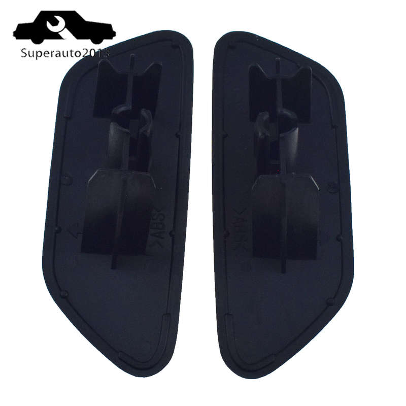 Pair L R Front Bumper Headlight Washer Nozzle Cap For 2014-2018 Subaru Forester