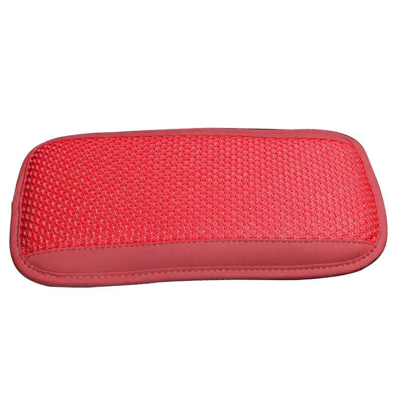 Car Armrest Pad Cover Center Box Cushion Mat Protector Pad Red