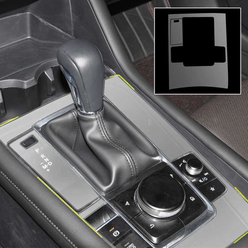 Interior Console Gear Shift Panel TPU Protective film fit for Mazda 3 19-20 Acc