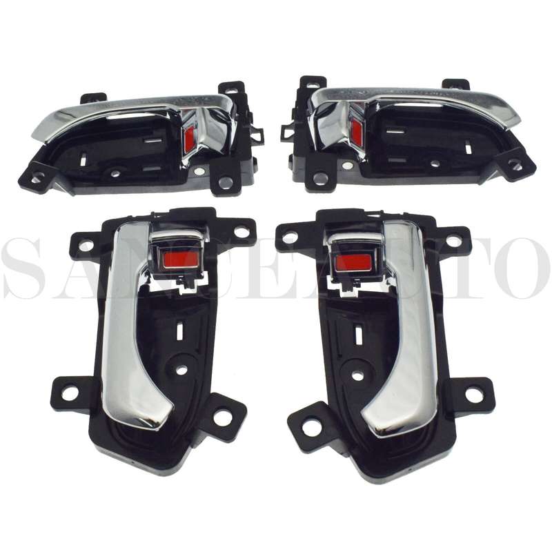 8PCS Outside Inside Door Handle Chrome Front Rear LH RH for Kia Sportage 2011-16
