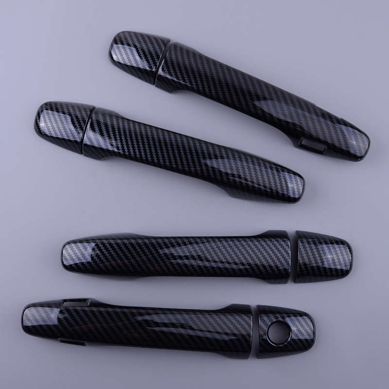 ABS Carbon Fiber Style Door Handle Cover Trim fit for Subaru Legacy Levorg 15-18