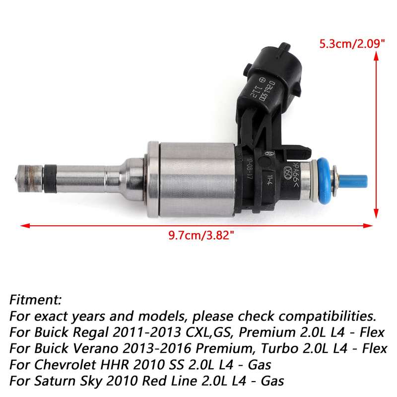 4PCS Fuel Injectors 12636111BA 0261500112 12636111 For Buick For Chevrolet