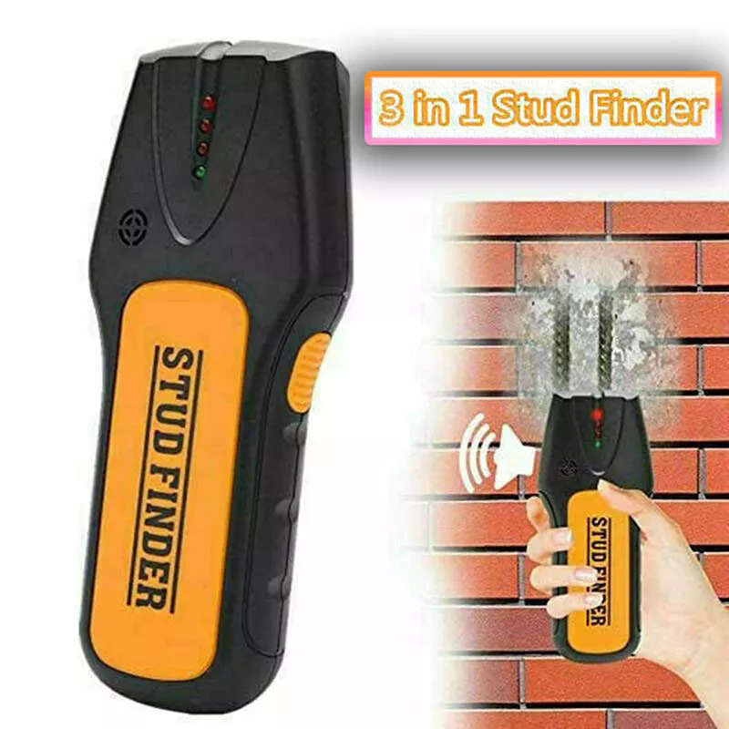3 in 1 Stud Finder Wall Scanner Detector Wood Beam Metal Wire Sensor LCD NEW