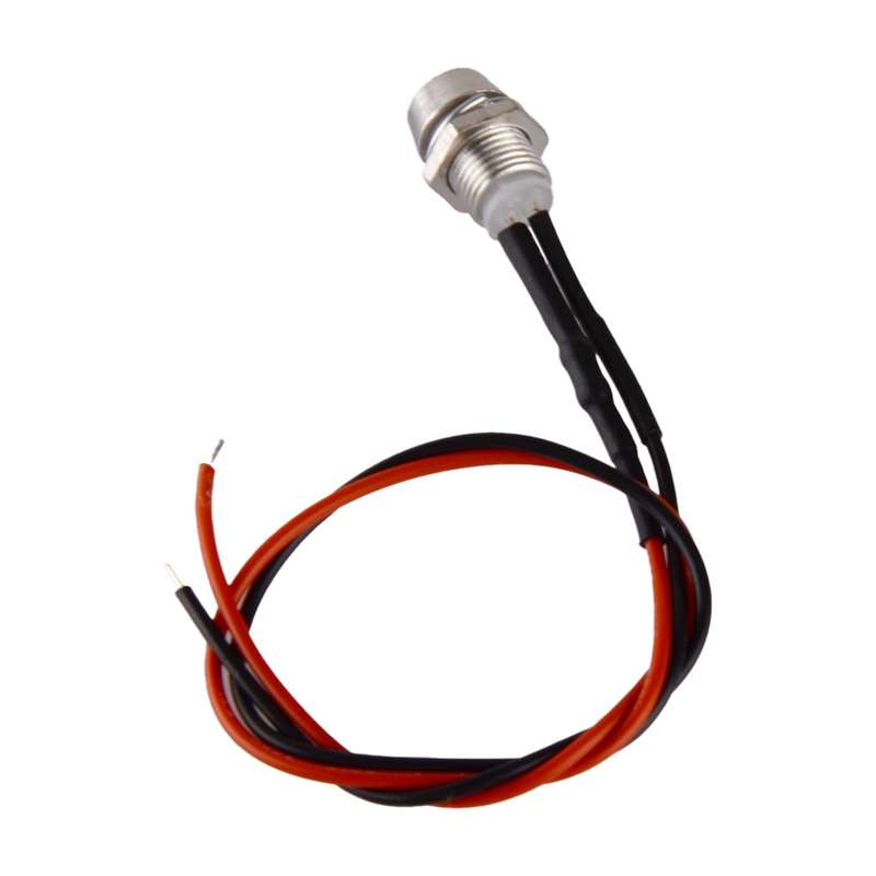 10x 8mm 12V Indicator Light LED Lamp Bulb Small Pilot Dash Panel For Car Boat