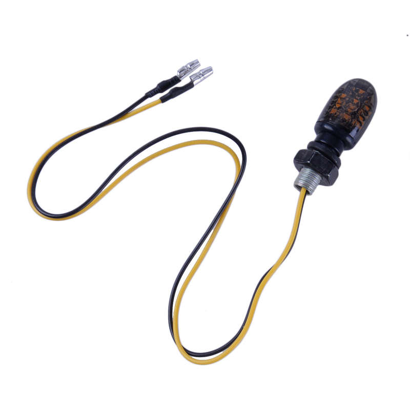 2x Motorcycle Mini Turn Signal Light LED Indicator Lamp Amber Light