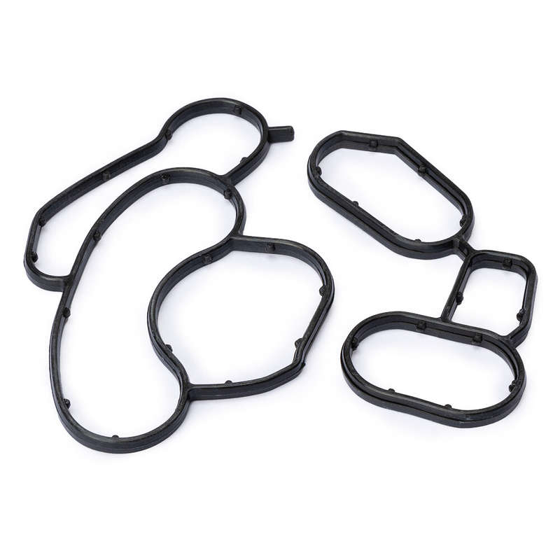 2x Engine Oil Cooler Filter Housing Gasket Seal For BMW 11427508970 11427508971