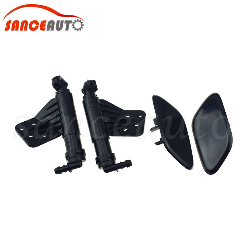 Headlight Washer Spray Nozzle & Cap LH RH 4PCS For KIA Sportage IV KX5 2015-2019