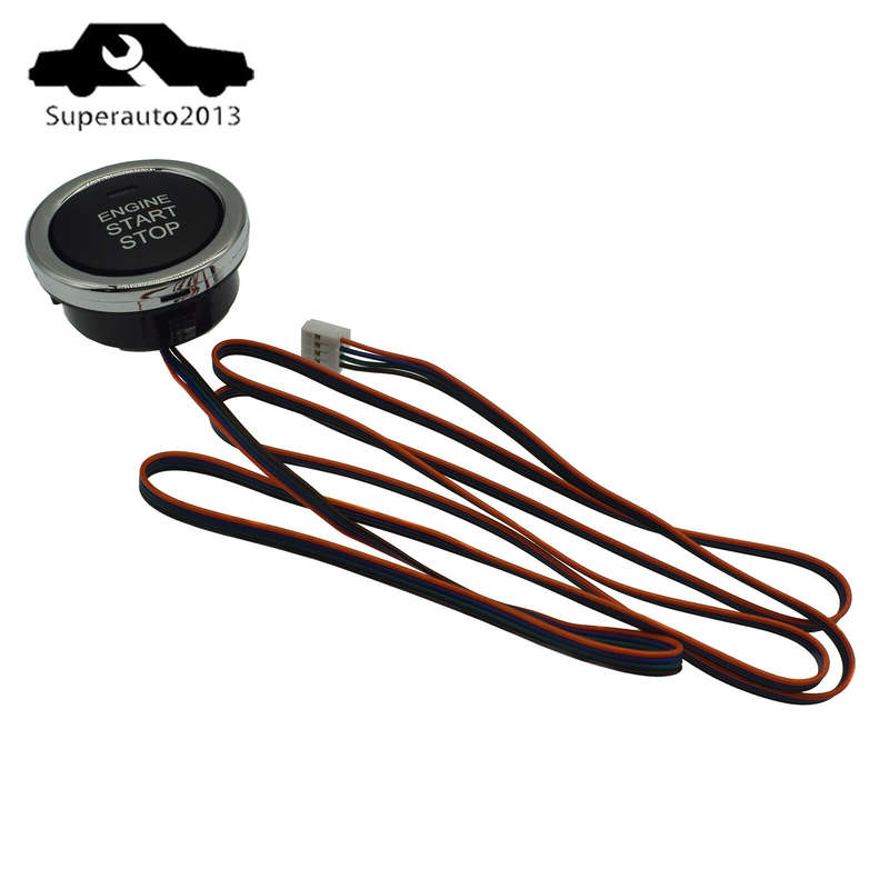 1X Engine Ignition LED Light Starter Power Switch Start/ Stop button Keyless New
