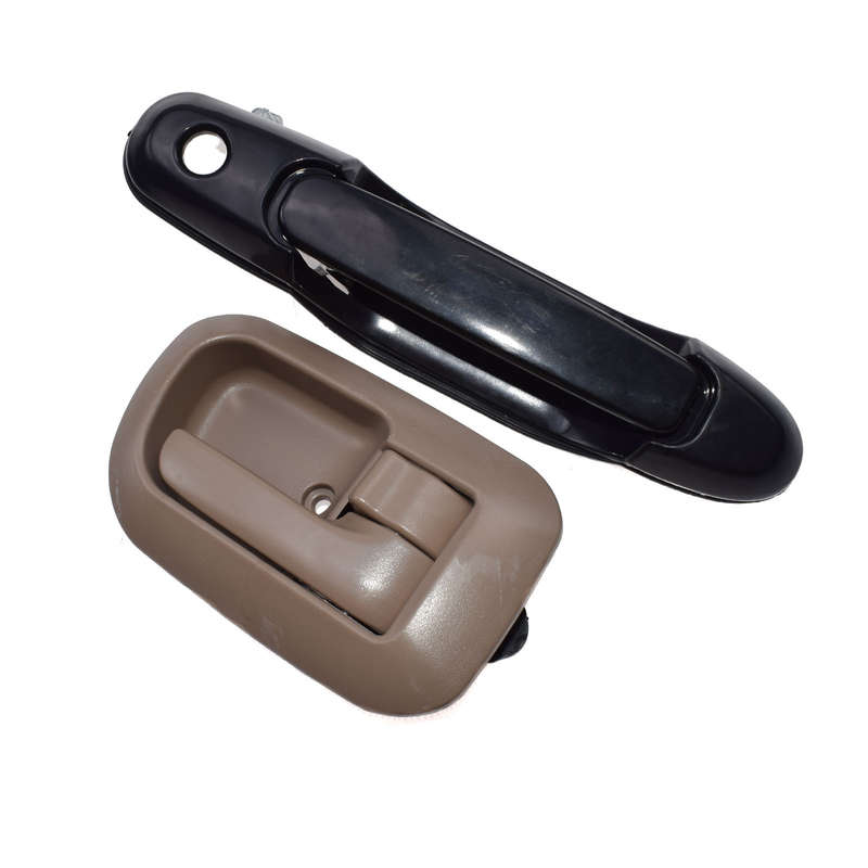 Black Outside Beige Inside Front Right Door Handles For 98-03 TOYOTA SIENNA NEW