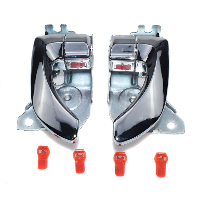 2PCS Front Left & Right Side Interior Door Handle Chrome For Kia Sorento 2003-09
