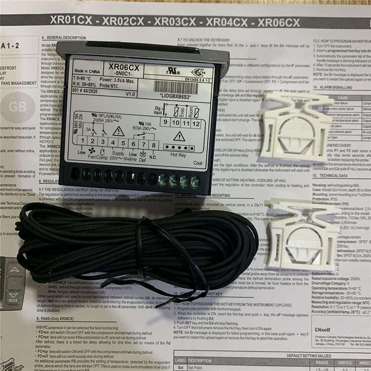 For Dixell XR06CX-5N0C1 230V Fridges Digital Thermostat Controller + Probes