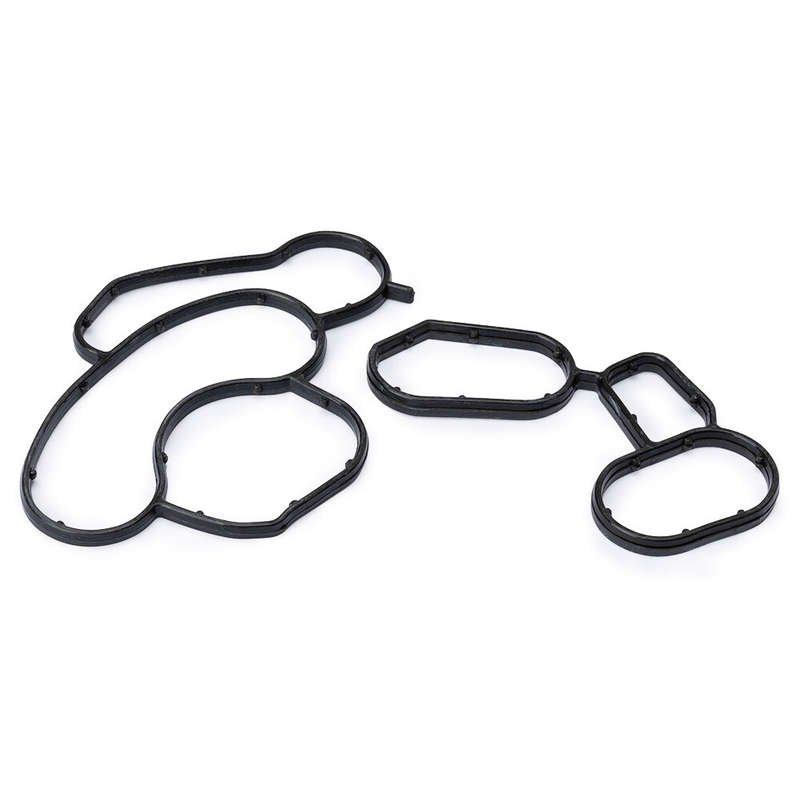 2x Engine Oil Cooler Filter Housing Gasket Seal For BMW 11427508970 11427508971