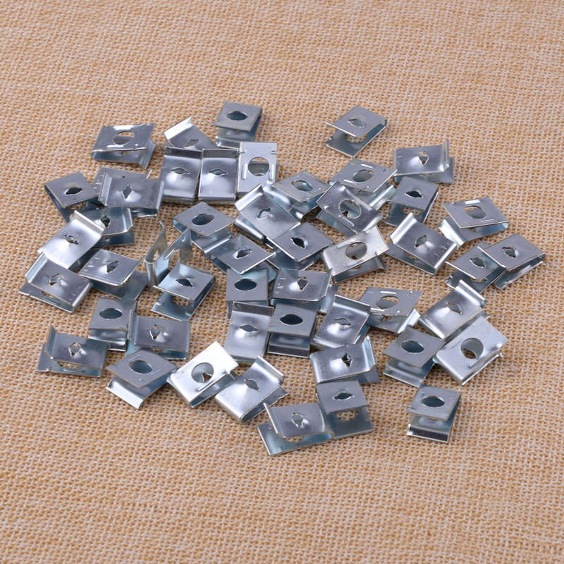 50 Speed Fasteners U Nuts Self Tapping Screw Fenders Clip Interior Trim Panels