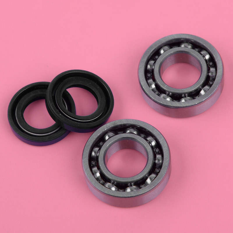 2 Pair Crankshaft Bearing & Oil Seal Fit for STIHL Chainsaw 018 017 MS170 MS180