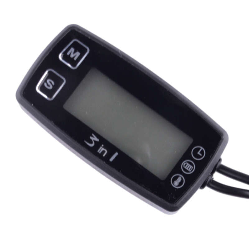 Car LCD Digital Clock Thermometer Temperature Voltage Meter Battery Monitor A4