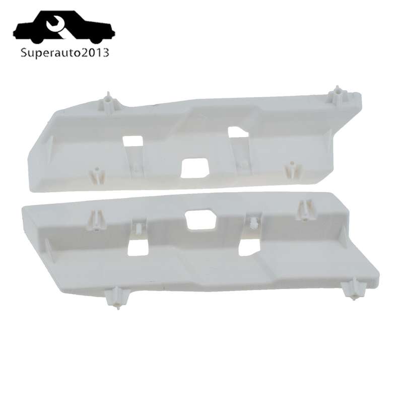 Front Left & Right Bumper Bracket Cover Retainer White For 2014-2016 Lexus IS350